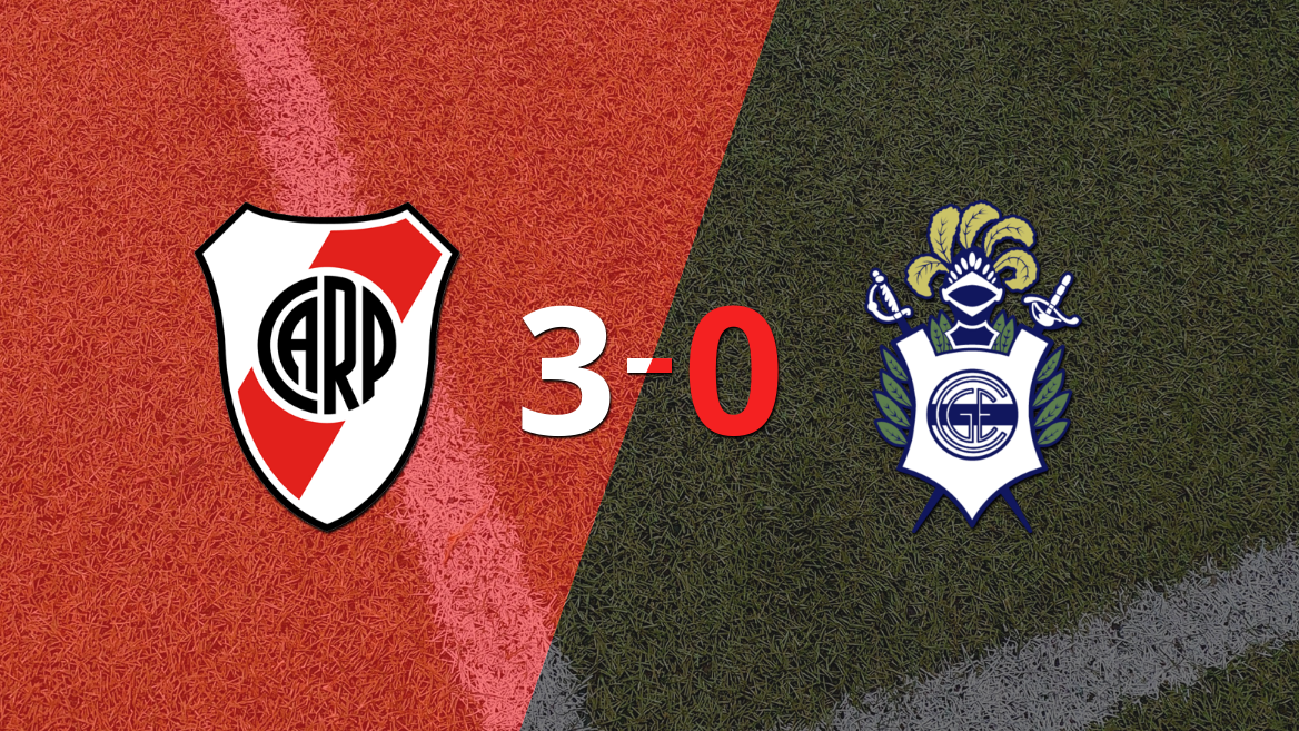 River Plate le pasó por encima 3-0 a Gimnasia