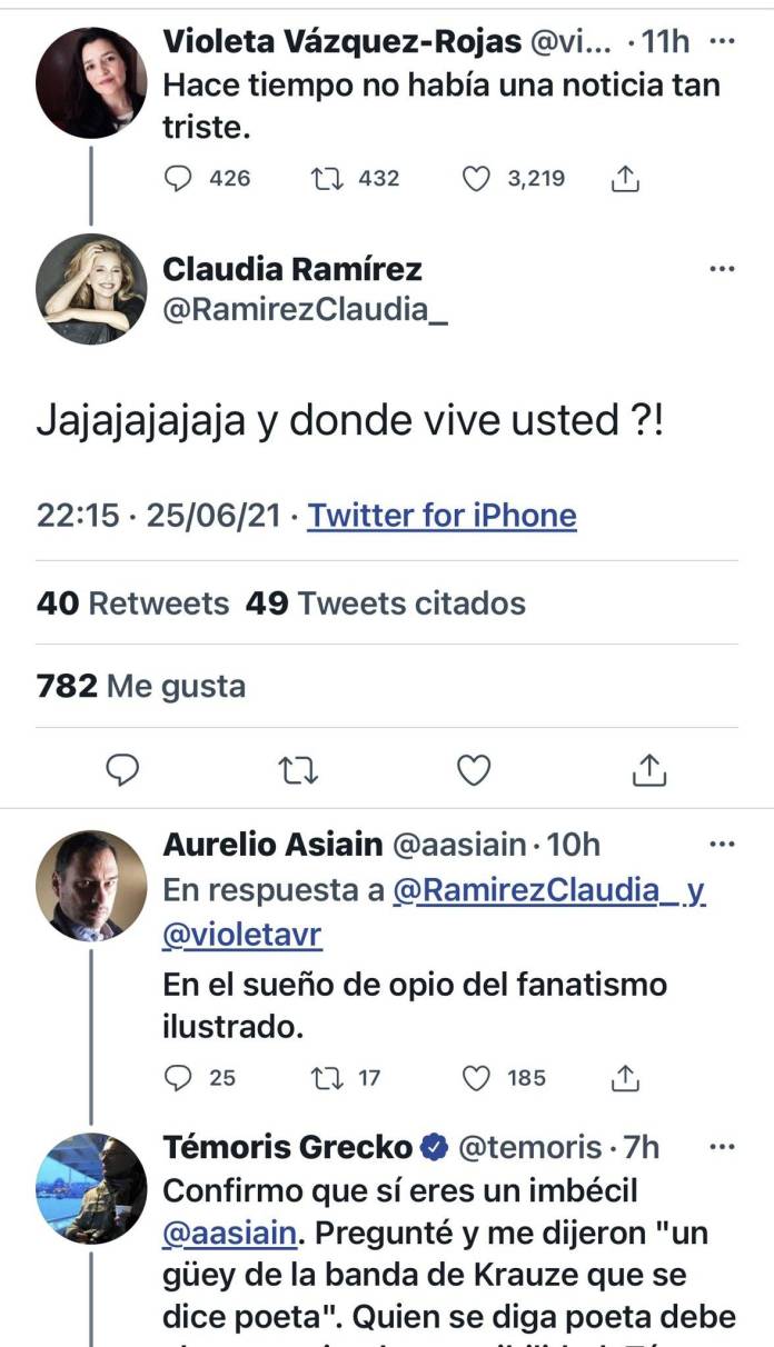 La interacción entre Ramírez y Velázquez se volvió Trending Topic (Foto: Twitter)