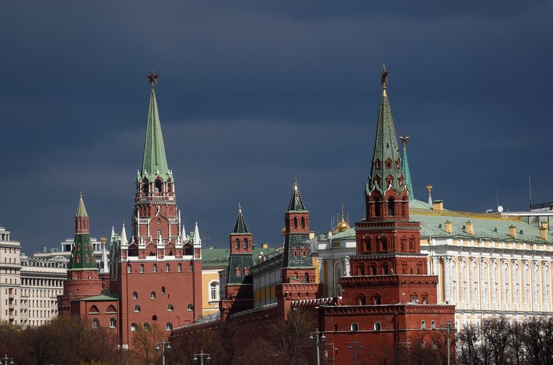 FOTO DE ARCHIVO: Una vista del Kremlin en Moscú, Rusia, 20 de abril de 2020. REUTERS/Maxim Shemetov