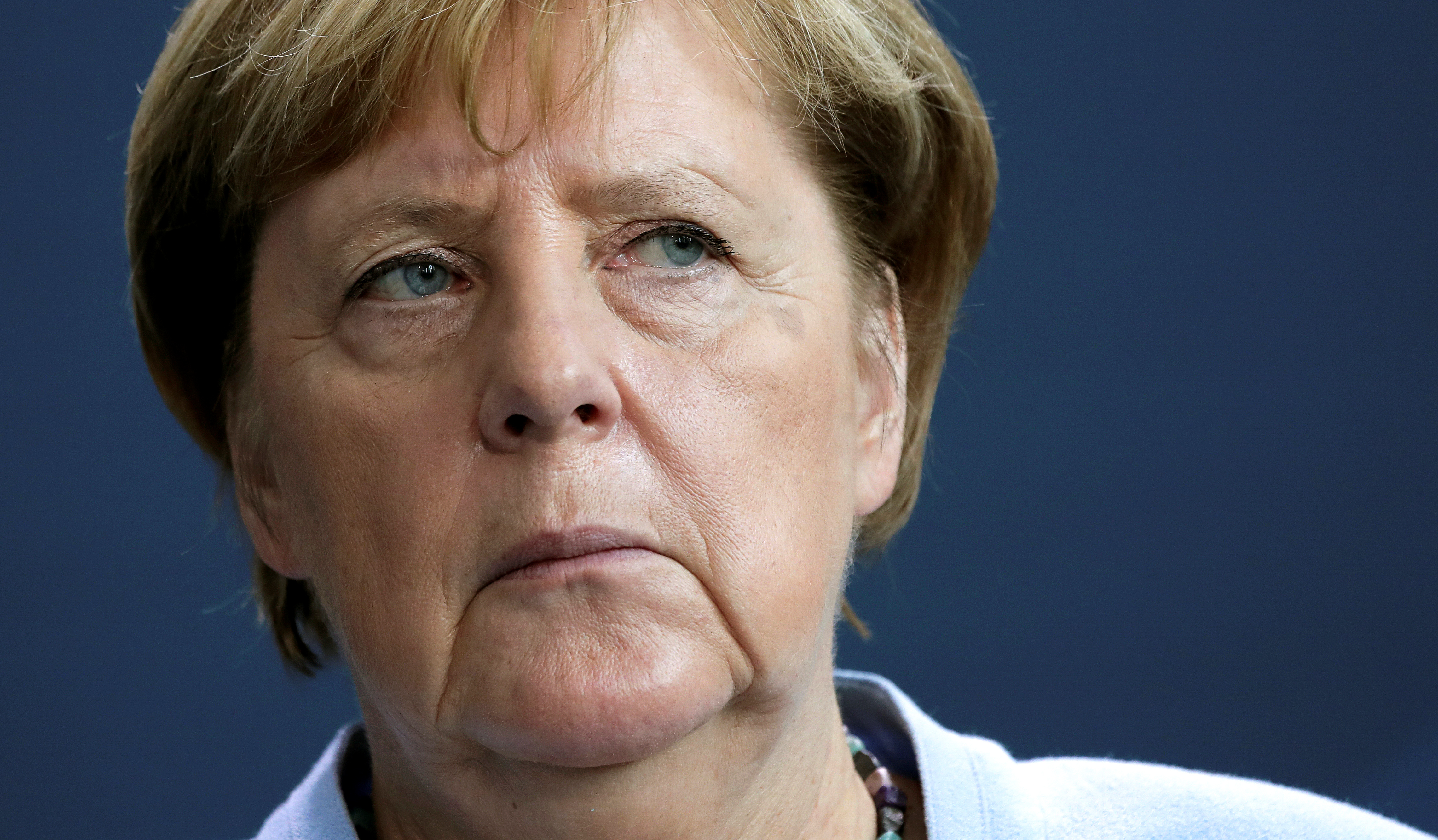 La canciller alemana Angela Merkel durante una conferencia de prensa en Berlín el pasado 3 de septiembre (Michael Sohn via REUTERS)