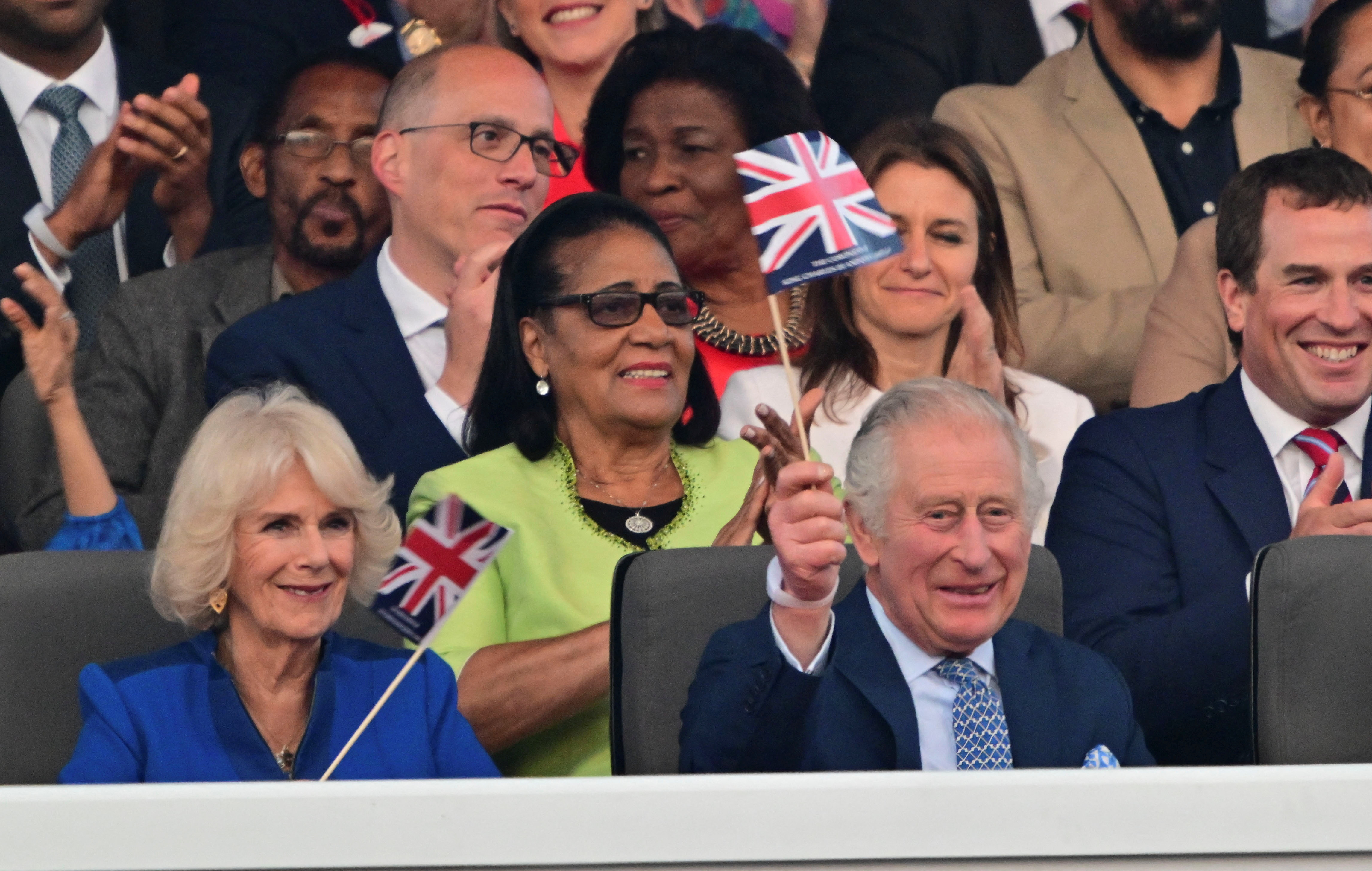 El rey Carlos III de Gran Bretaña y la reina Camila asisten al Concierto de Coronación el 7 de mayo de 2023 en Windsor, Gran Bretaña. Mark Large/Pool vía REUTERS