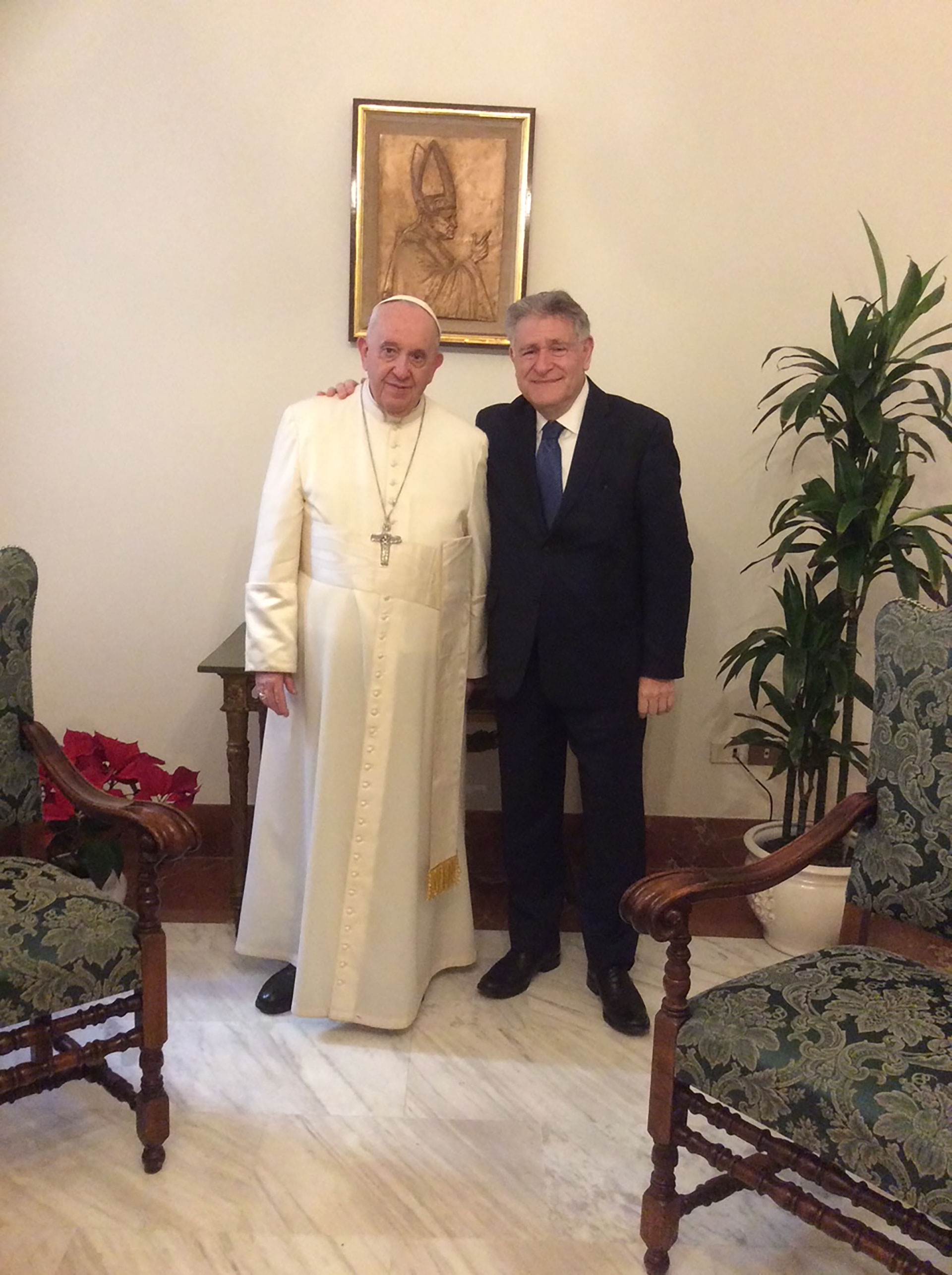 El Papa Francisco con el Rabino Skorka en Santa Marta