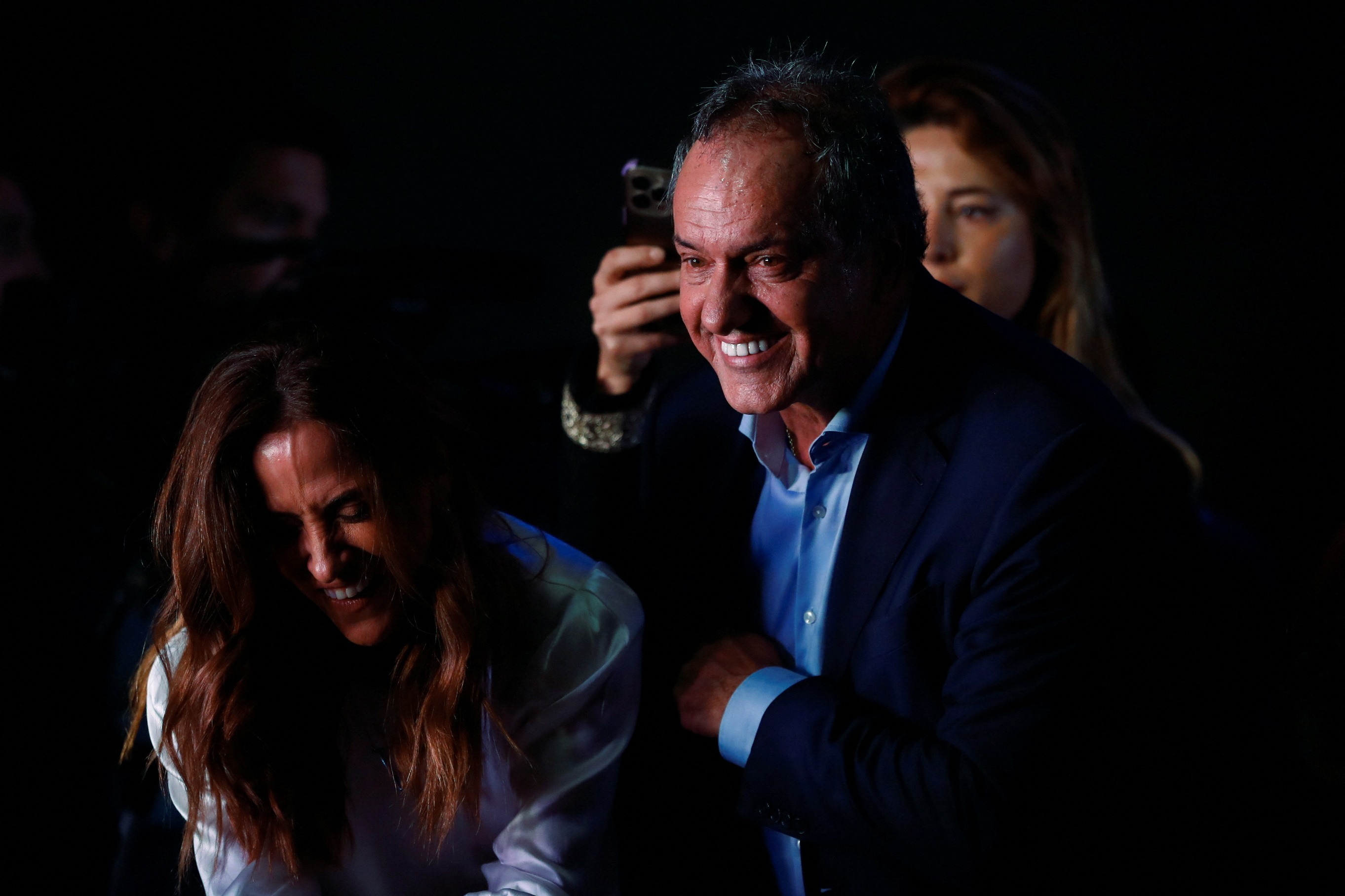 Daniel Scioli brindó un mensaje anti grieta y pidió moderación (REUTERS/Agustin Marcarian)