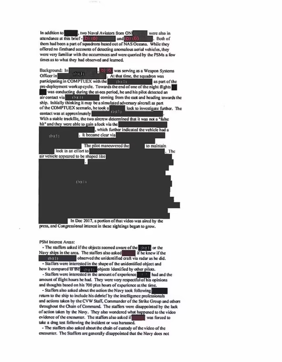Uno de los documentos revelados por The Black Vault muestra un fuerte deseo de clasificar gran parte de la información contenida en los informes