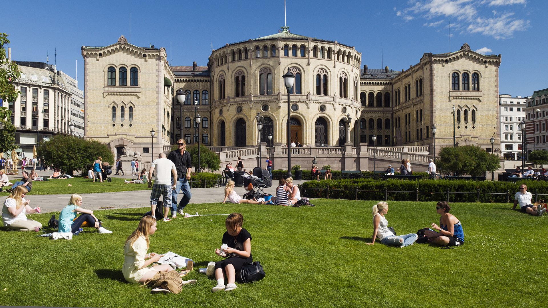 La cartolina di Norway Garden, come molti altri paesi europei, ha un'elevata qualità della vita e stabilità economica.  (Getty Images)