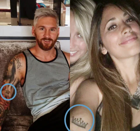 Los tatuajes de Lionel Messi y Antonela Roccuzzo que confirman su amor eterno