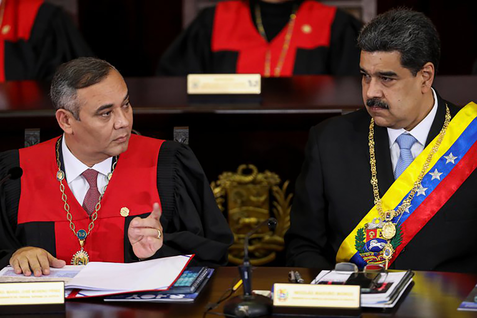 Maikel Moreno, presidente del TSJ, sigue las órdenes de Nicolás Maduro (REUTERS Manaure Quintero)
