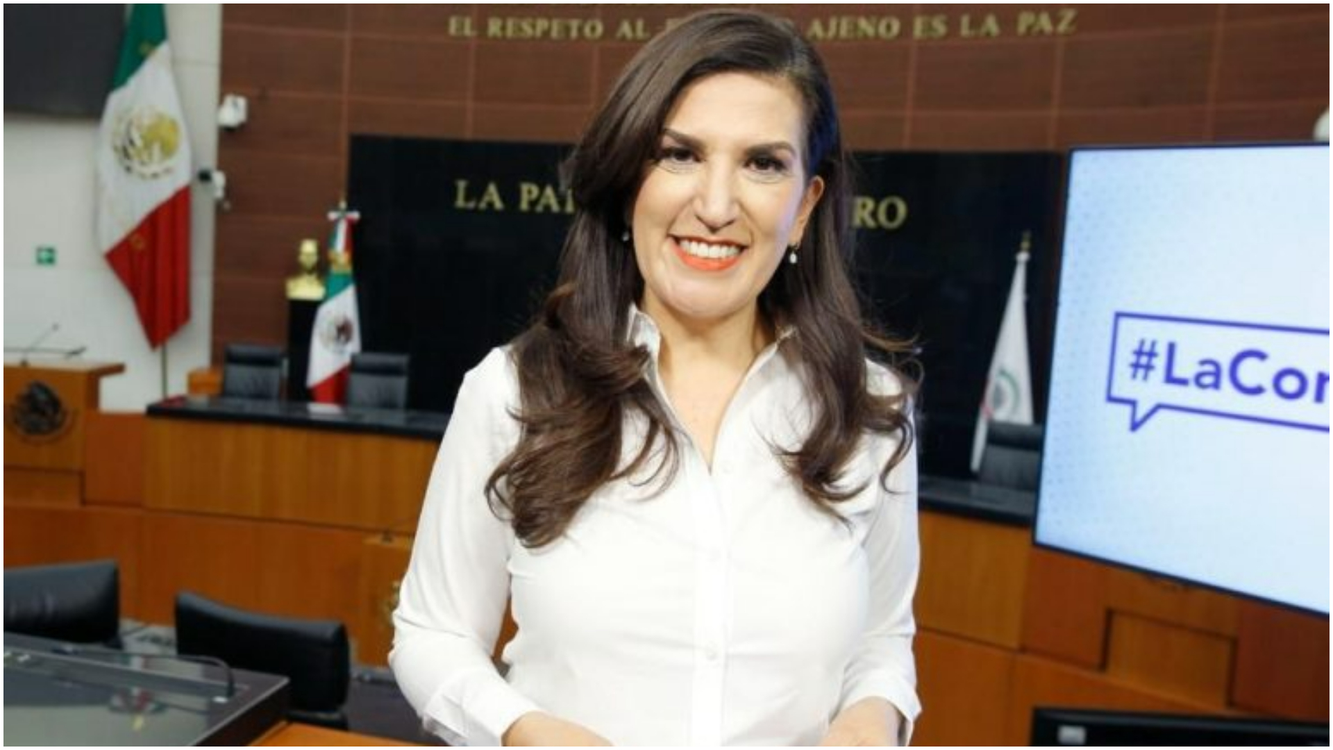 La panista arremetió contra el presidente López Obrador y la candidata de Morena, Delfina Gómez (Senadores del PAN)