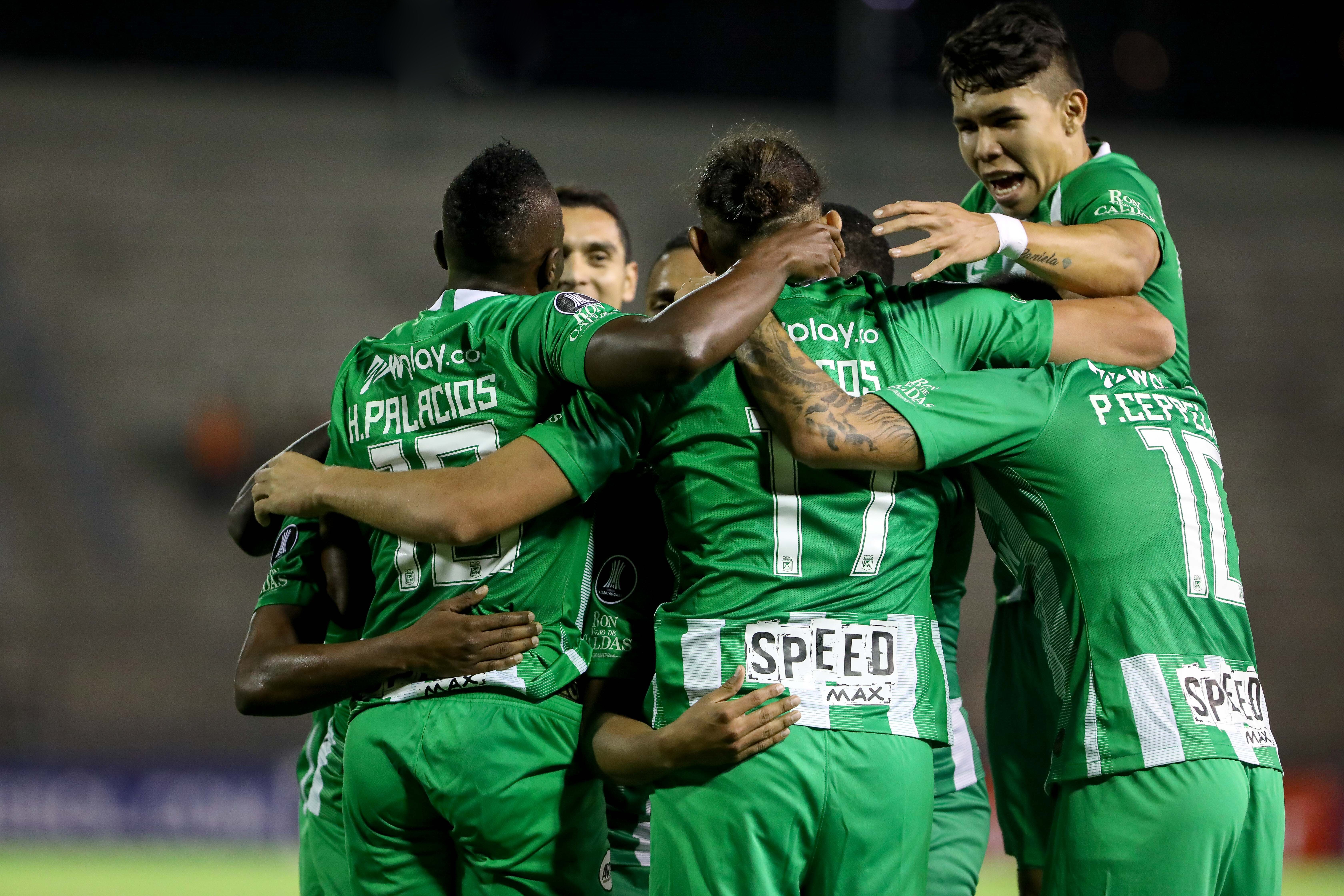Imagen de archivo de jugadores del Atlético Nacional. EFE/Cristian Hernández