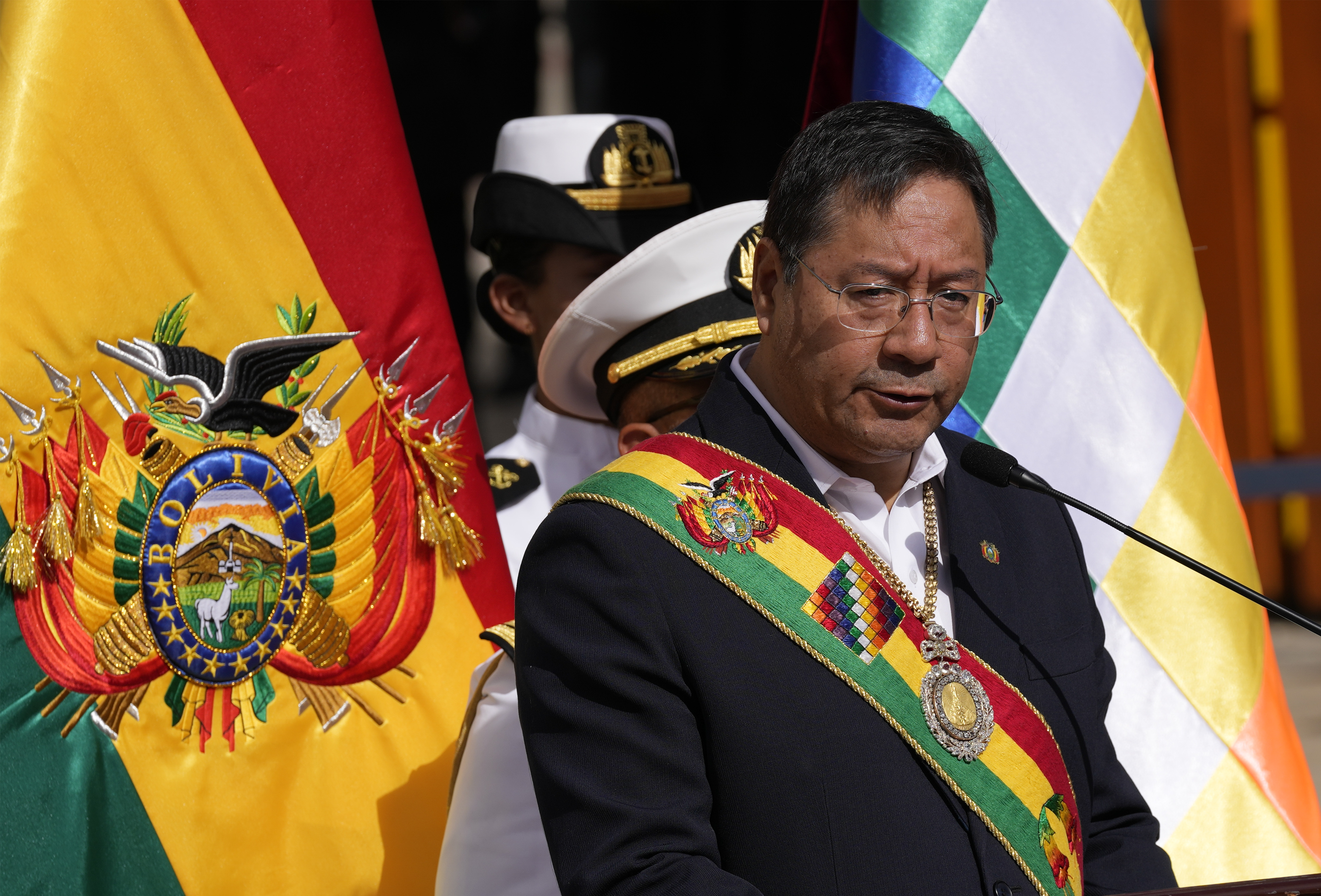 El presidente de Bolivia, Luis Arce (AP Foto/Juan Karita)