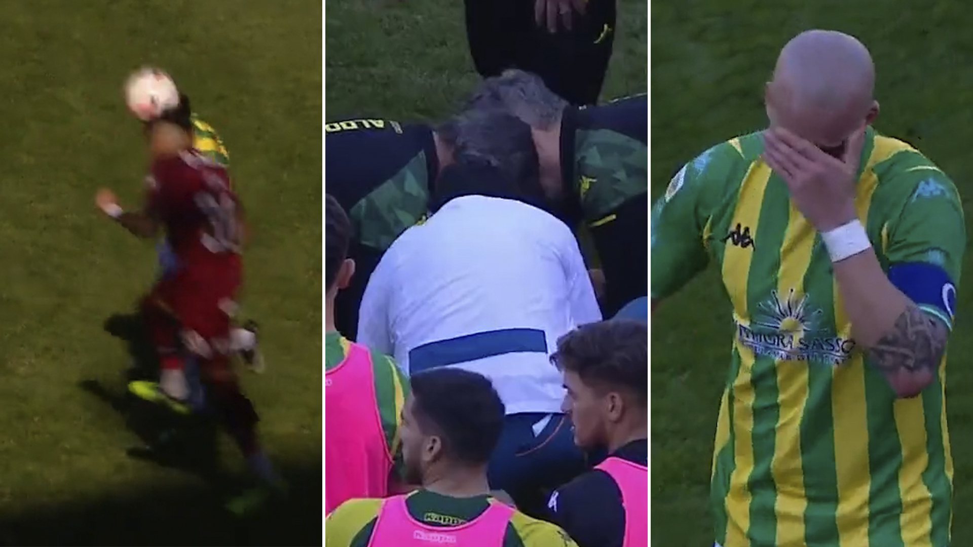 “Me dijeron que hablé en la ambulancia, pero no recuerdo nada”: el relato del futbolista de Aldosivi que se desvaneció tras un brutal choque de cabezas