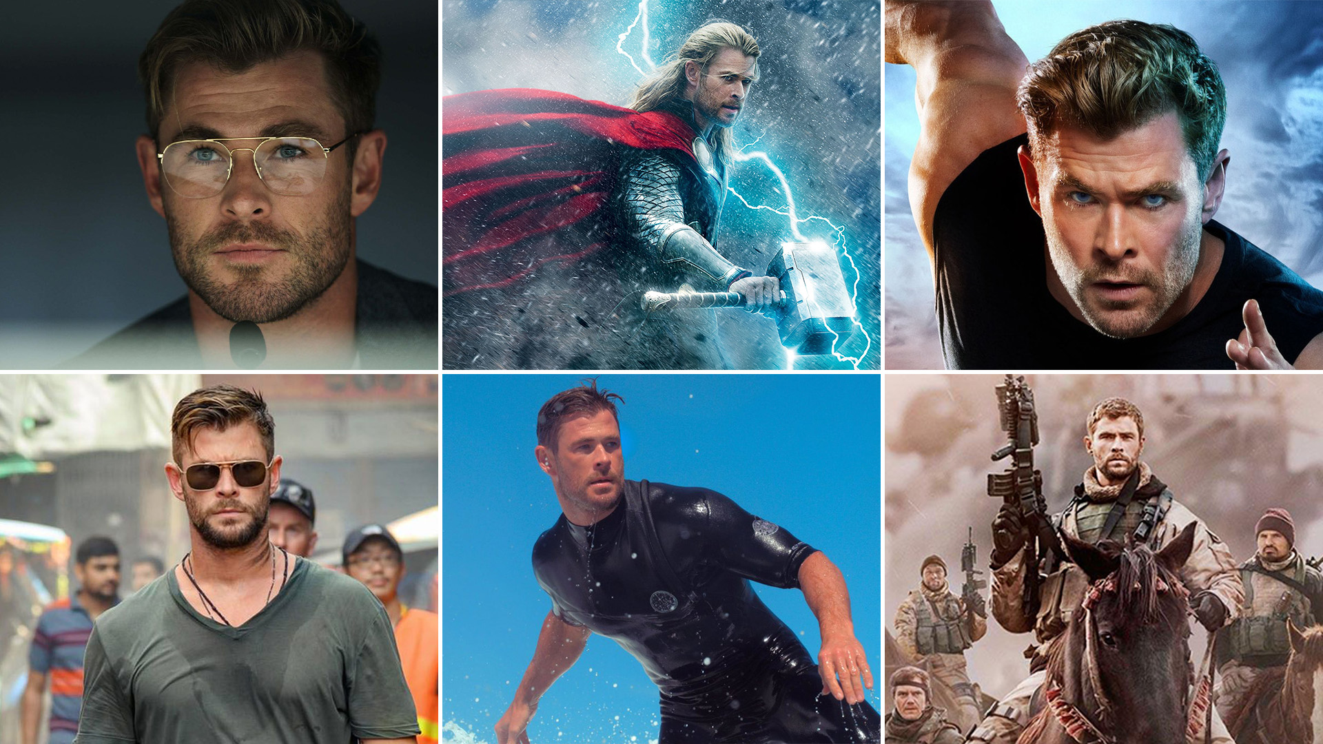 Las últimas películas de Chris Hemsworth en las plataformas de transmisión más populares.