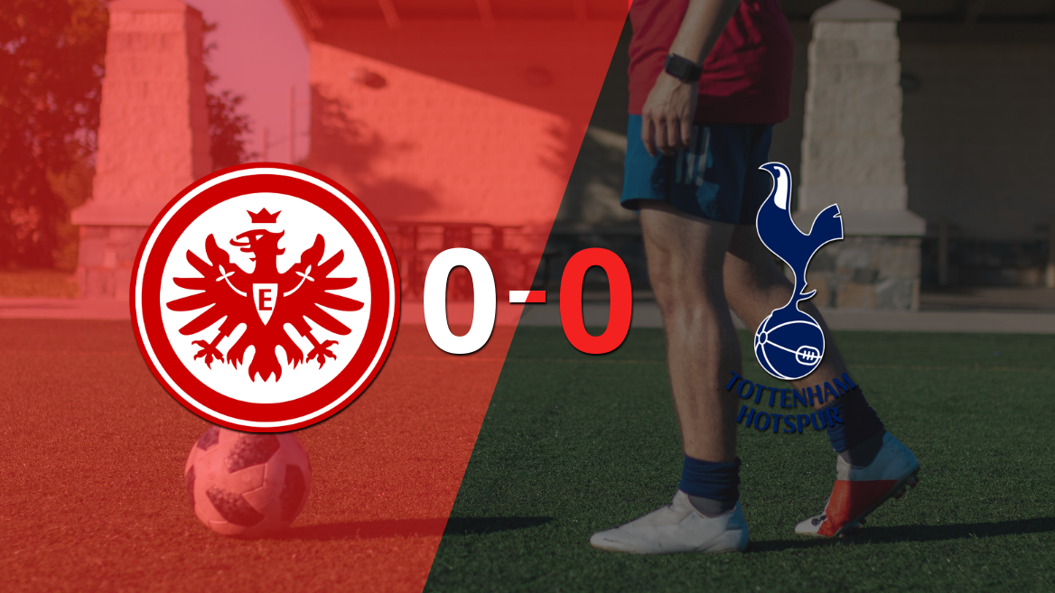 Cero a cero terminó el partido entre Eintracht Frankfurt y Tottenham