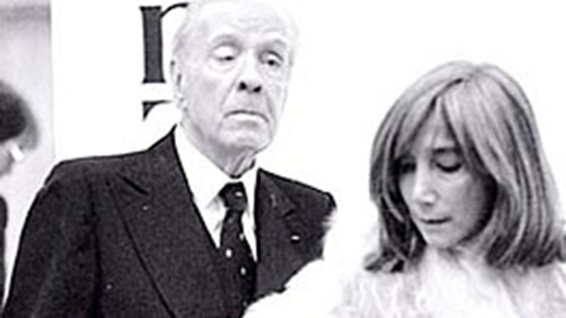Juntos. María Kodama y Jorge Luis Borges.
