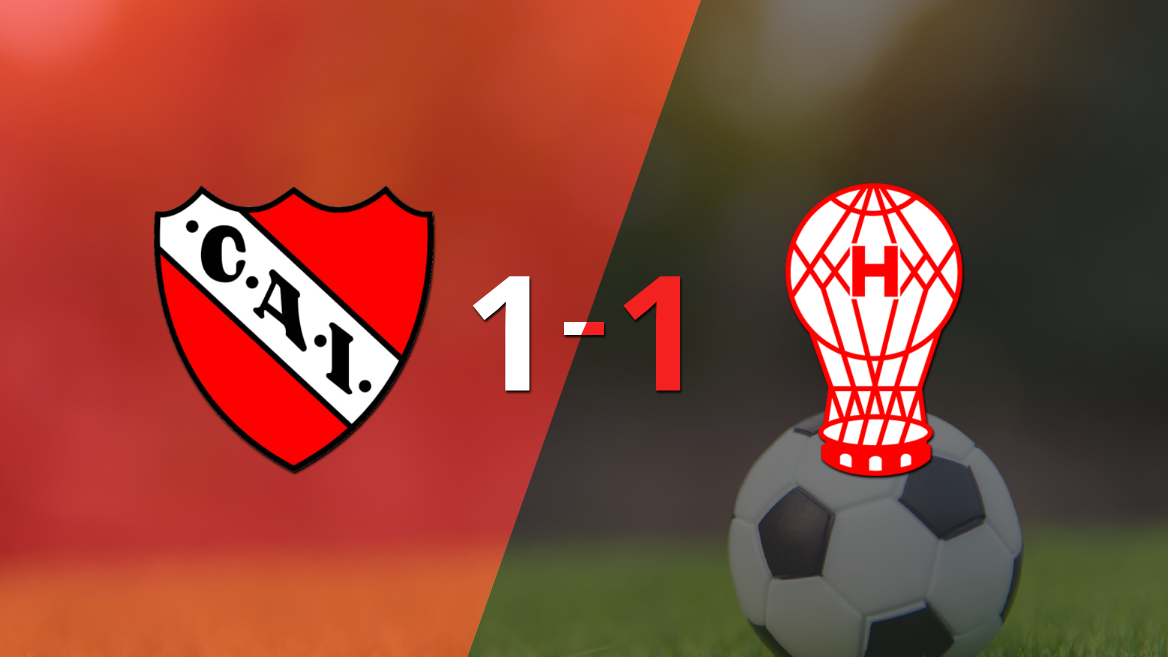 Independiente y Huracán se reparten los puntos y empatan 1-1
