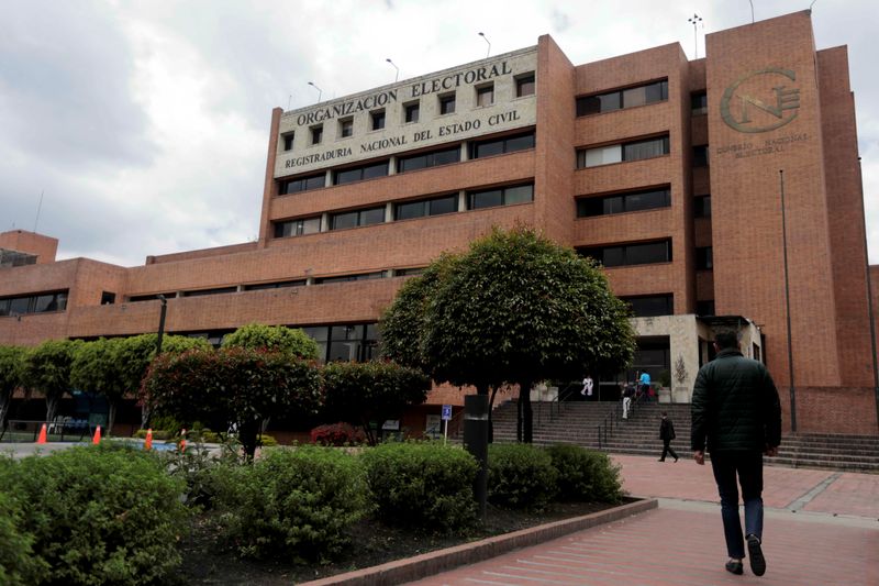 File photo.  The headquarters of the National Registry of Civil Status in Bogota, Colombia, October 22, 2019. REUTERS/Luisa González