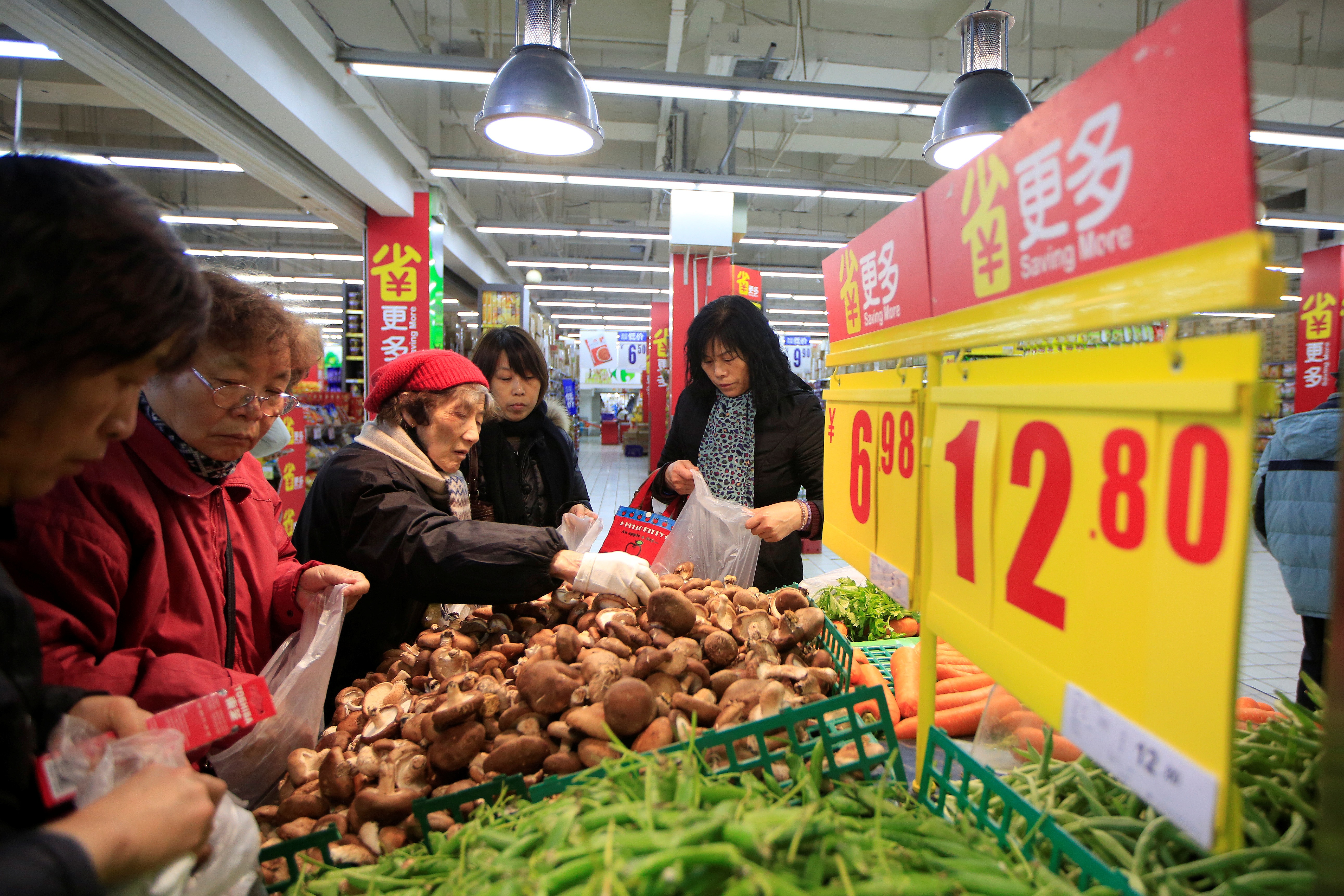 Un mercado de alimentos en Shanghai (REUTERS/Aly Song)
