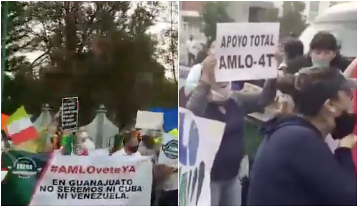 “amlo Vete Sólo Destruyes A México” Opositores Y Simpatizantes De