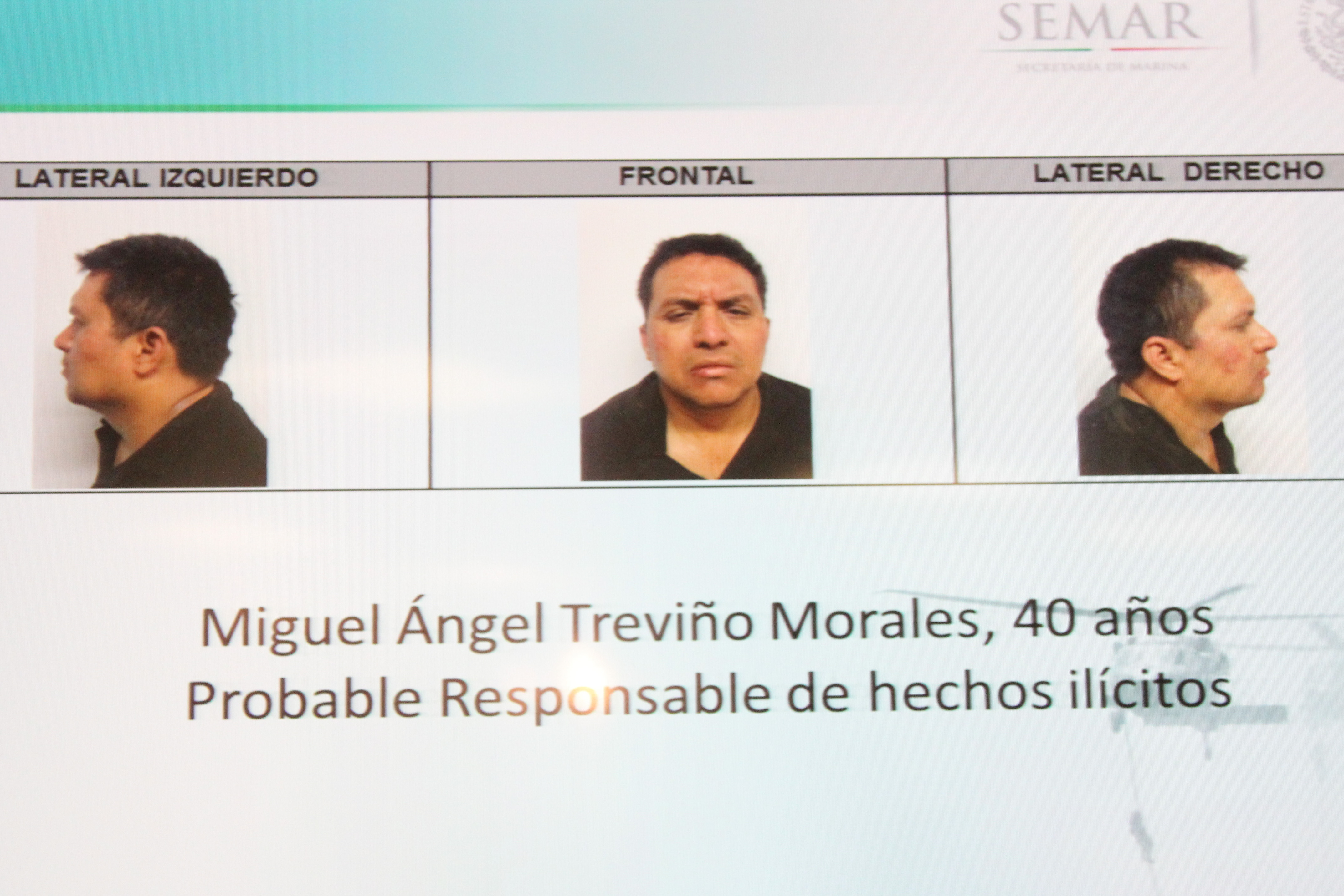 Imagen de la detención de Miguel Ángel Treviño Morales en 2013. (Foto: SAÚL LÓPEZ /CUARTOSCURO)