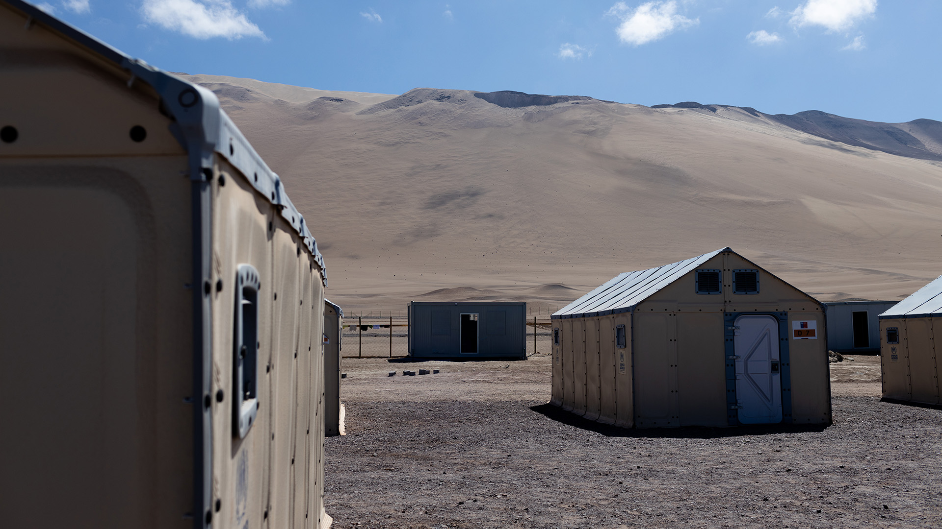 Campamento transitorio para migrantes en Iquique, Chile (Amnistía Internacional)