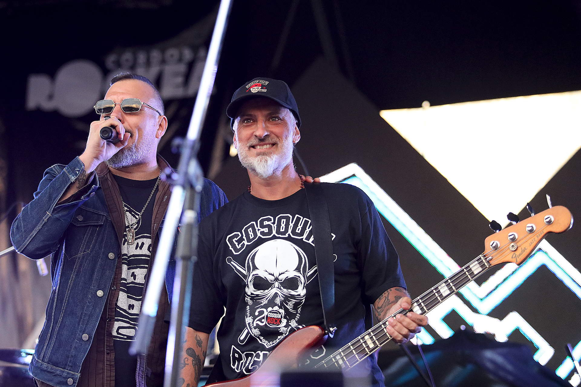 José Palazzo, factótum del Cosquín Rock, tocó con su banda Rouge & Roll con Fernando Ruiz Díaz de invitado (Mario Sar)