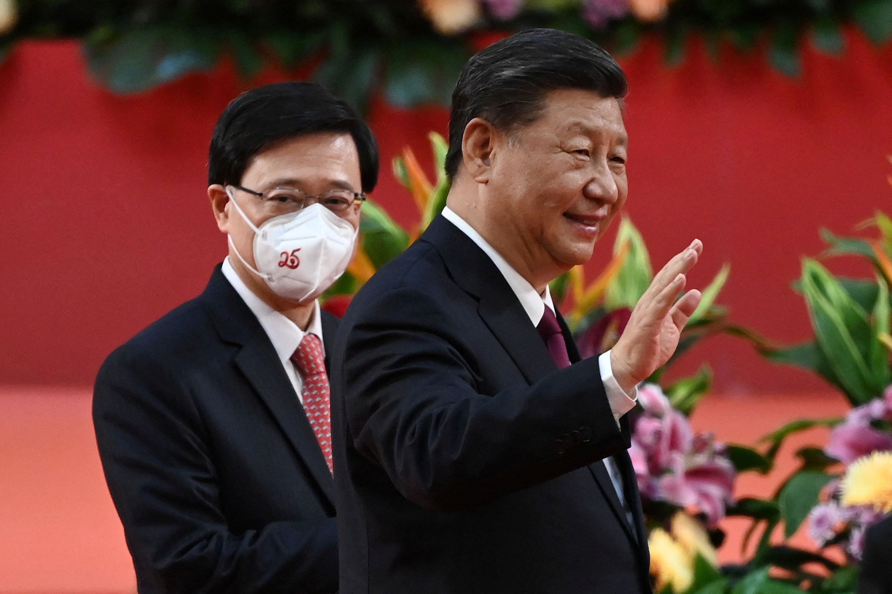 Xi Jinping en su visita a Hong Kong (Reuters)