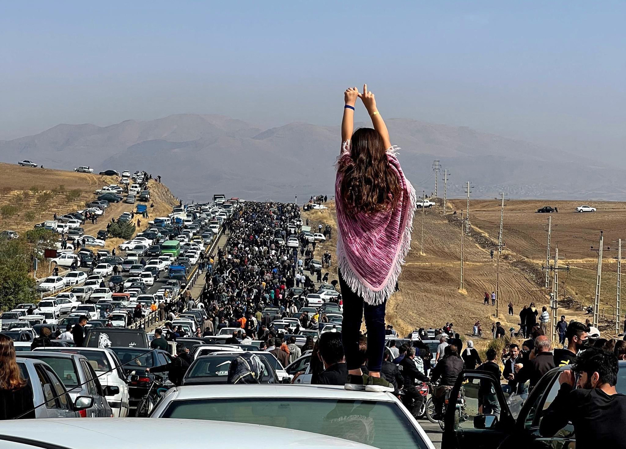 Protesta en Irán (via AFP)