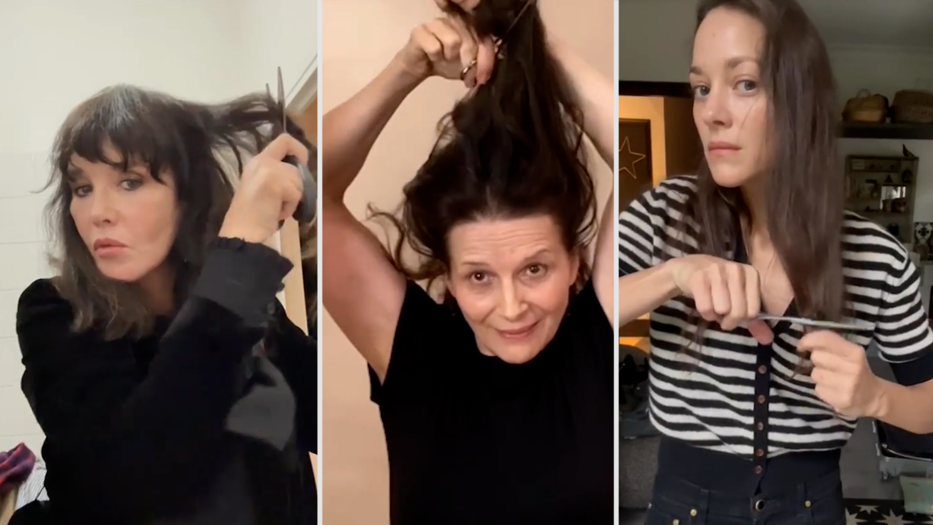 Actrices y cantantes francesas famosas se cortaron mechones de cabello en solidaridad con las mujeres en Irán