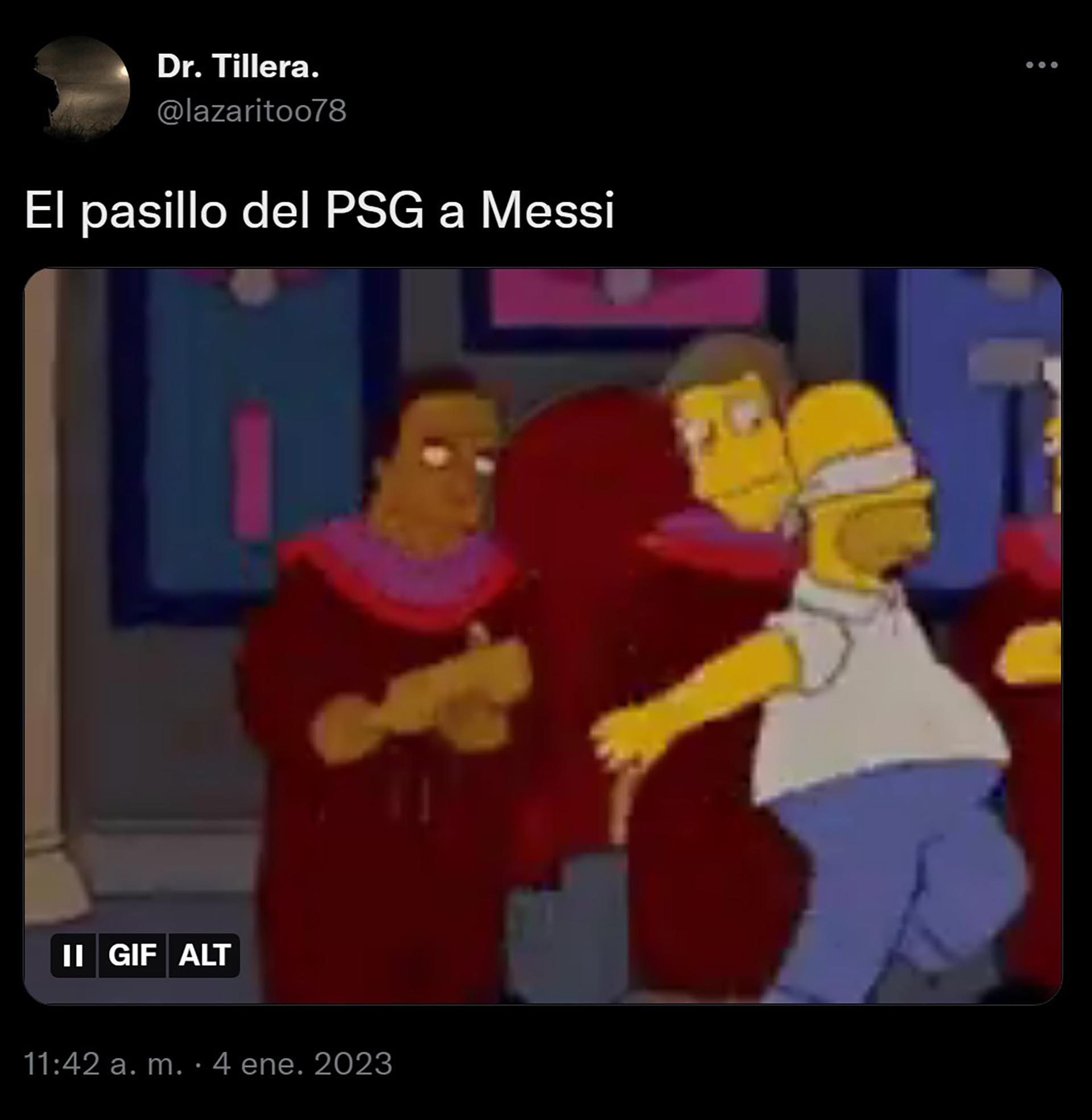 La broma que realizaron por el homenaje del PSG a Messi tras vencer a Francia en la final del Mundial