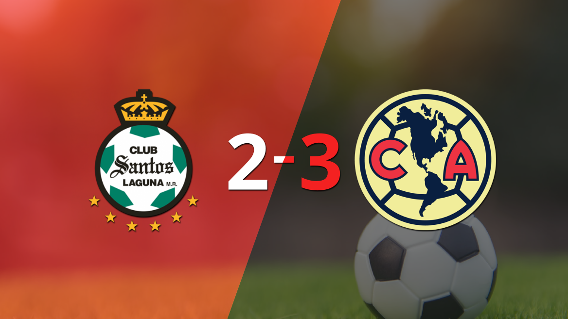 En un partido increíble, Club América le ganó a Santos Laguna por 3 a 2 -  Infobae