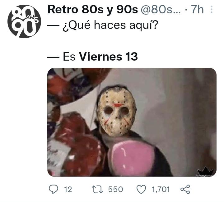 Twitter user posts Friday the 13th meme. (Photos/Twitter)