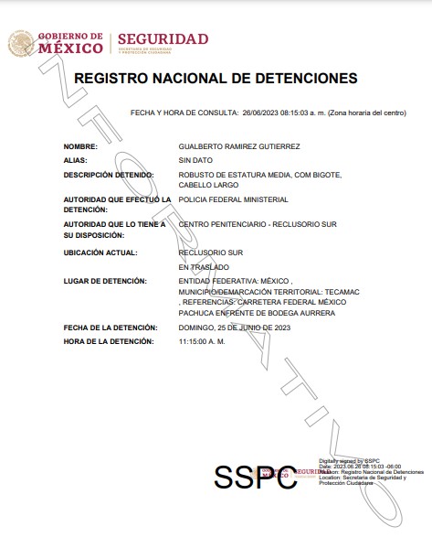 Gualberto Gutiérrez fue detenido por delitos de desaparición forzada de personas y tortura (Foto: Registro Nacional de Detenciones)