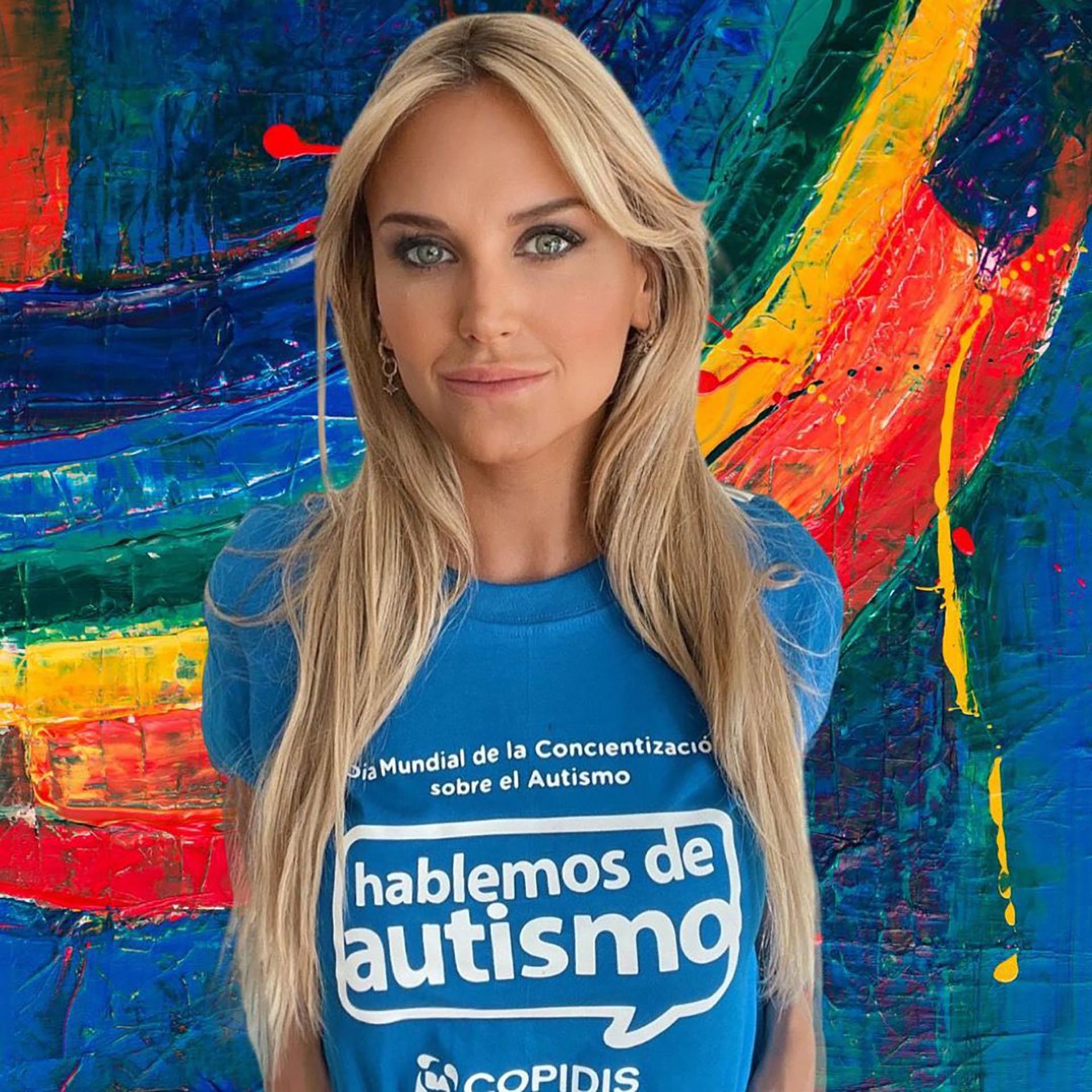 El 2 de abril Maylin se sumó a la campaña por el Día mundial de la Toma de Conciencia sobre el Autismo