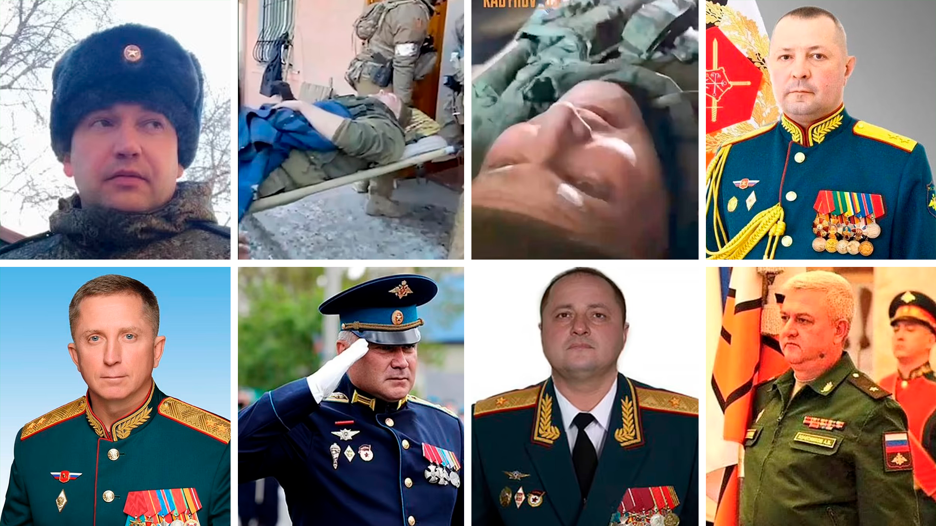 Los Comandantes rusos caídos en combate
