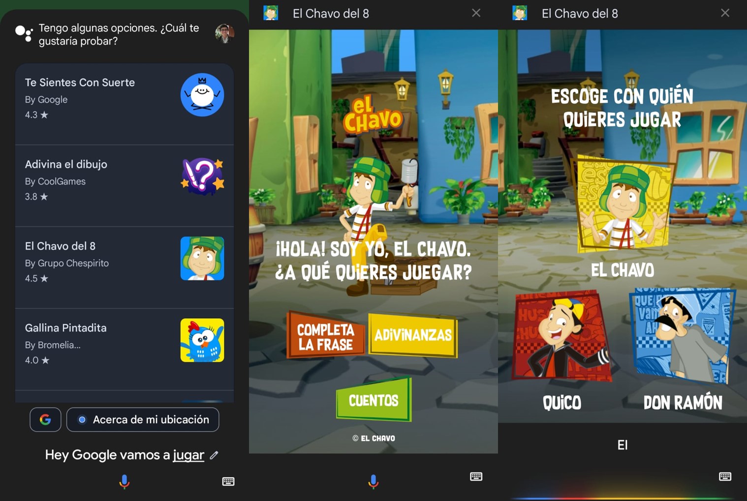 El Asistente de Google permite jugar con el Chavo del 8 y sus amigos desde el celular. (Infobae)
