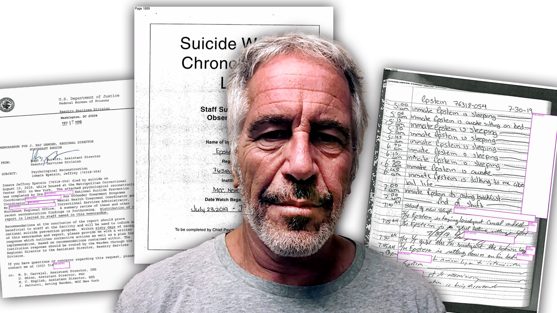 “El interno Jeffrey Epstein está durmiendo”: documentos revelaron detalles de su muerte y los últimos días en la cárcel