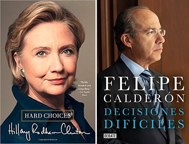 Libro de Calderón, una presunta copia al de Hillary Clinton Foto: Twitter / @OccupyMexico