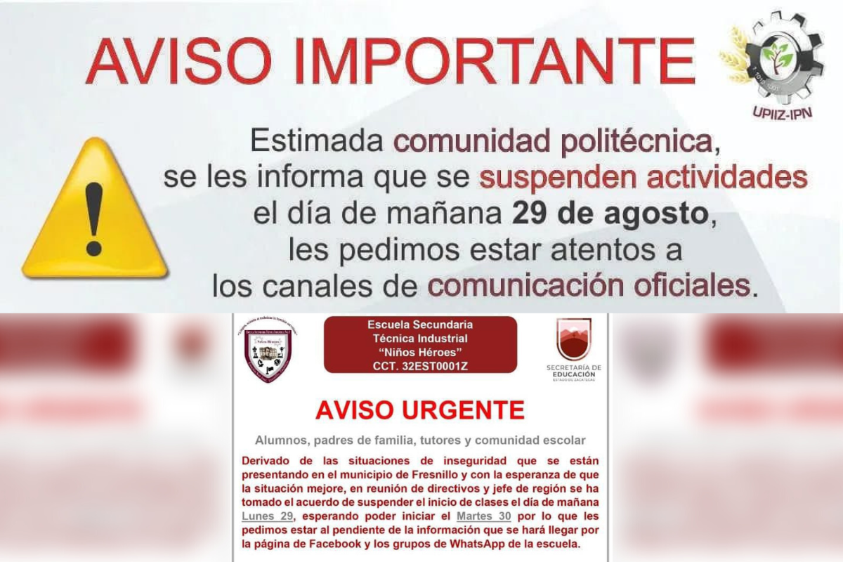 La Escuela Secundaria Técnica Industrial Niños Héroes se sumó a los planteles educativos que suspendieron el regreso a clases (Foto: Facebook/UPIIZ-IPN / Secundaria-Técnica-Industrial-Niños-Héroes-Oficial)