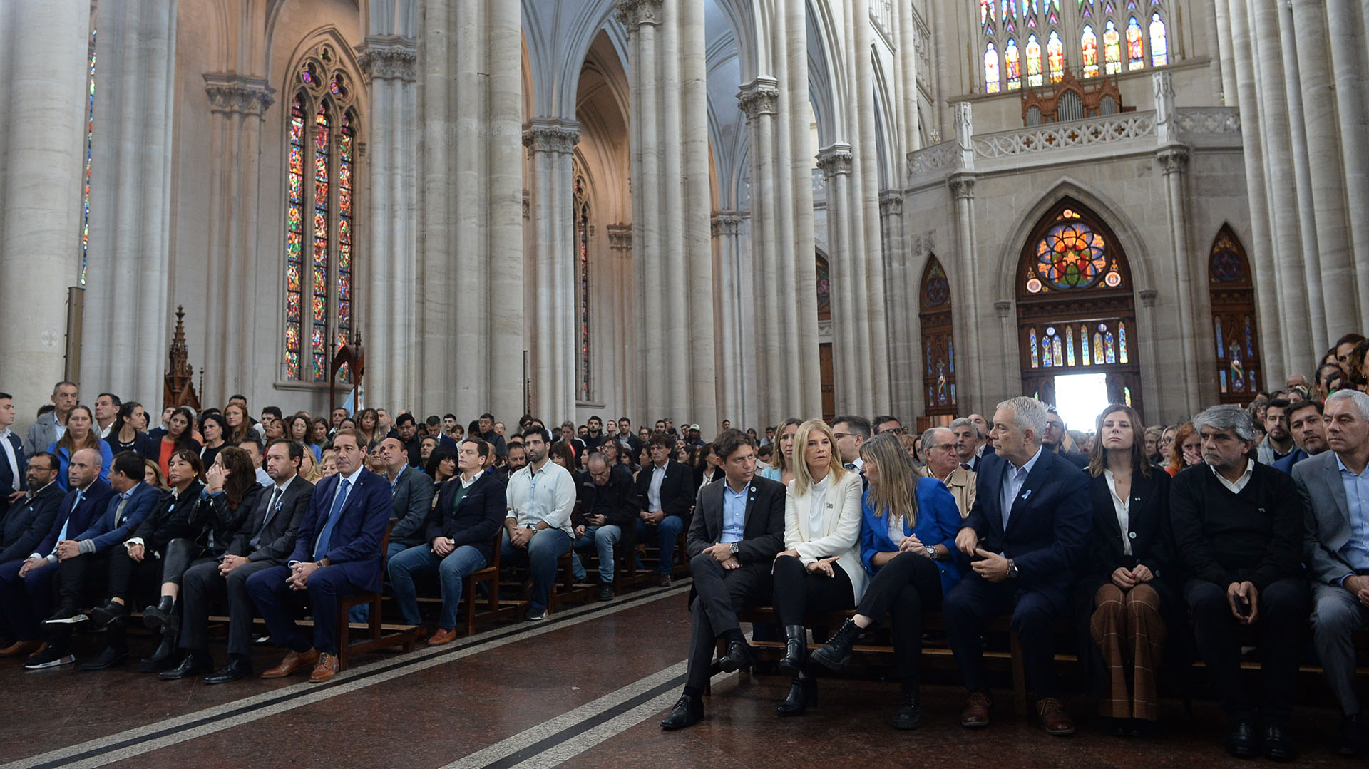 La dirigencia política nacional y porteña estuvo presente en la Catedral Metropolitana para escuchar las palabras de Mario Poli 