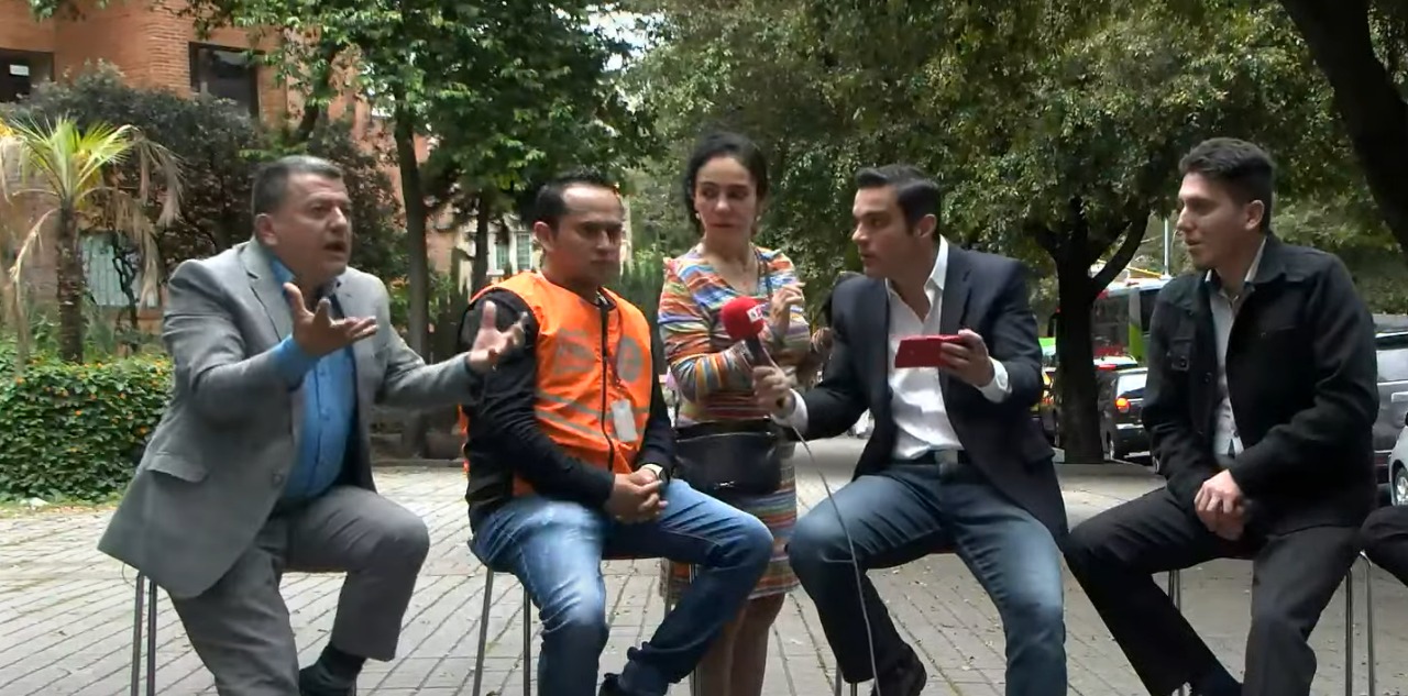 Ciudadana le cantó la tabla a Hugo Ospina, líder del gremio de taxistas: “Uno grita cuando no tiene argumentos”