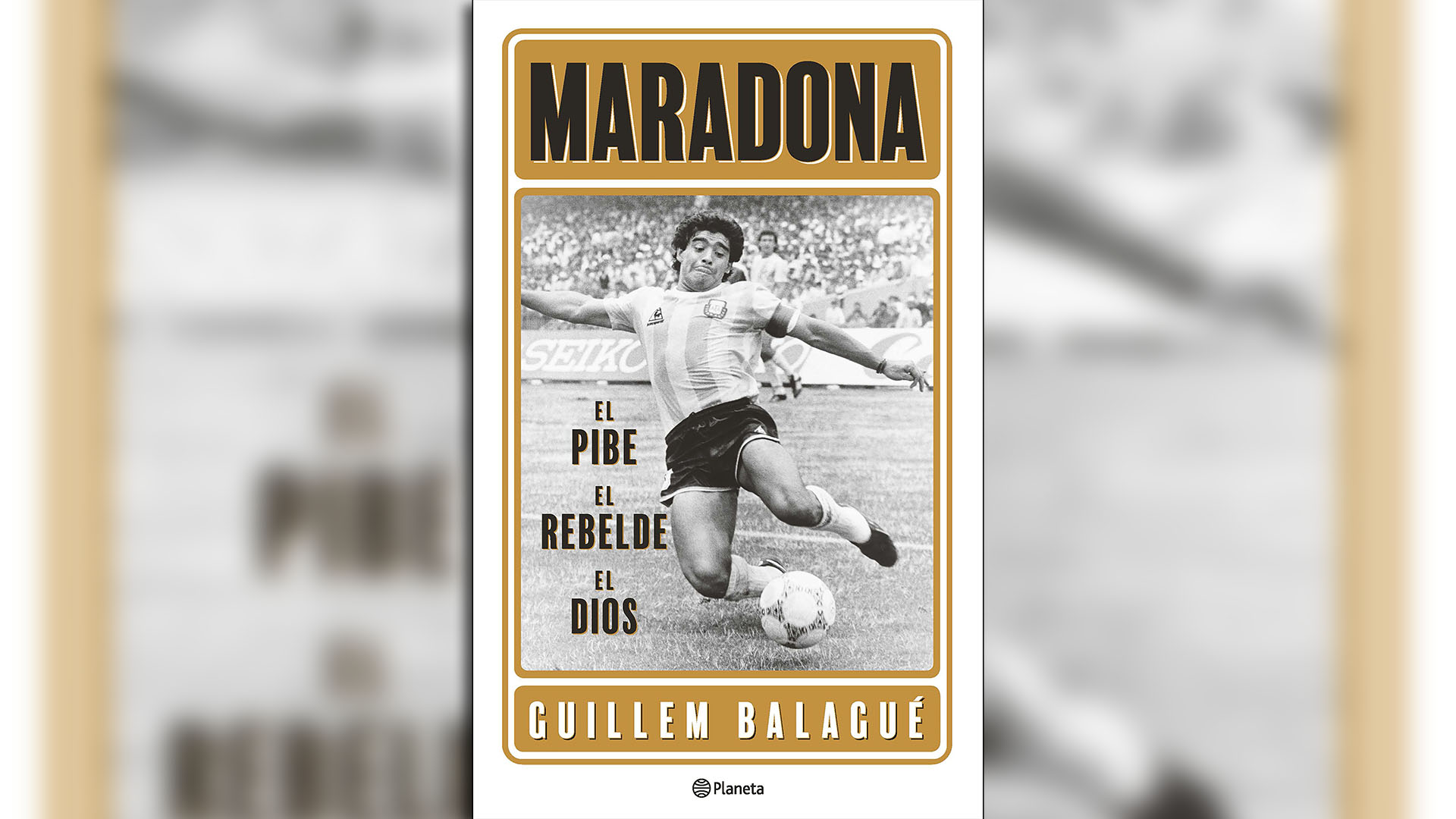 La tapa del libro que Balagué le dedicó a Maradona. Trabajó dos años y medio sobre la obra