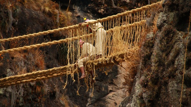 El último puente inca será reconstruido por comunidades del Cusco tras  atentado: el Q'eswachaka es patrimonio cultural de la Unesco - Infobae