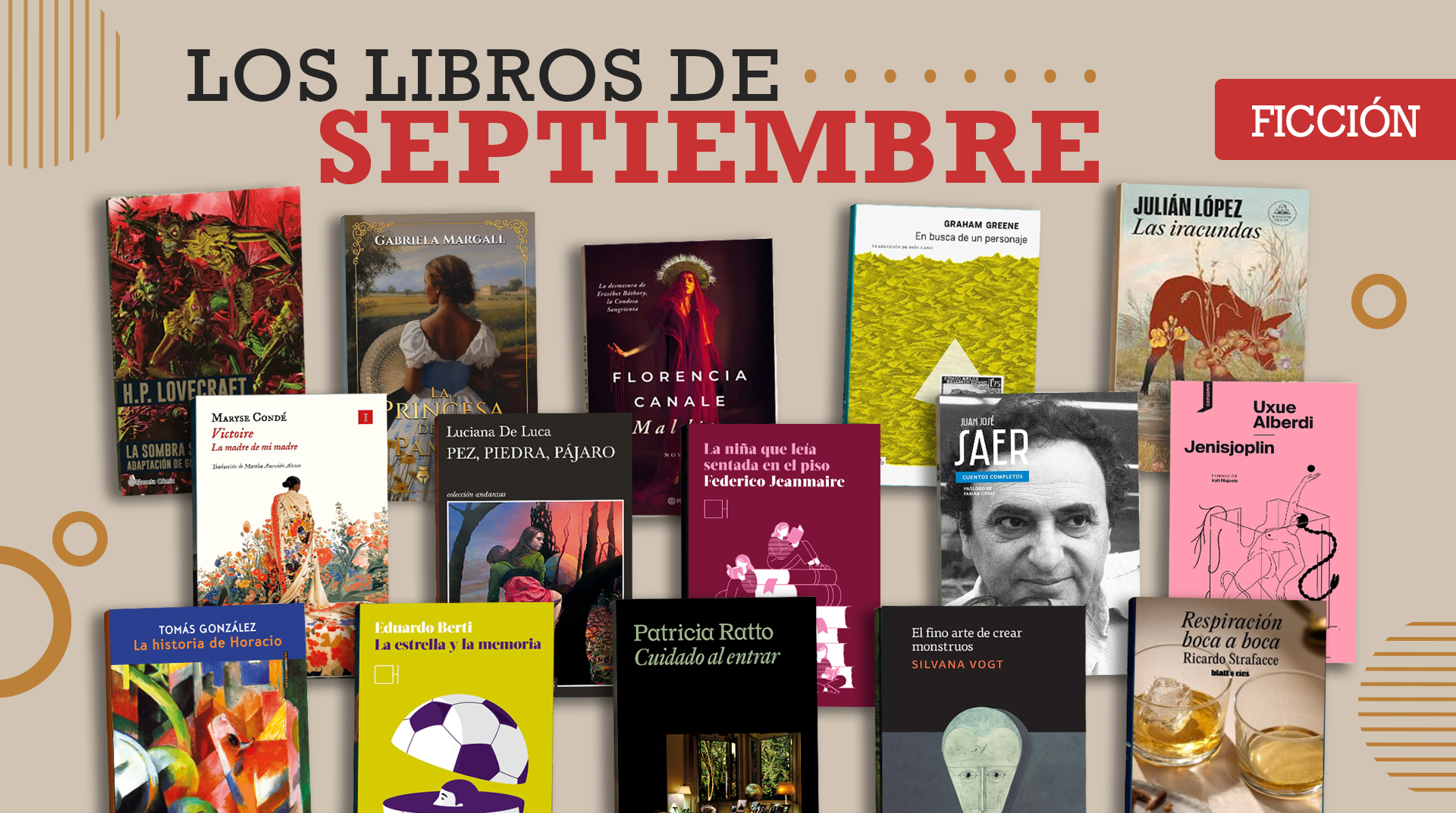 Los libros de septiembre: de la condesa sangrienta a un futbolista mítico de la Patagonia (y una parodia de Piglia)