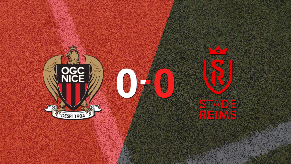 No hubo goles en el empate entre Nice y Stade de Reims