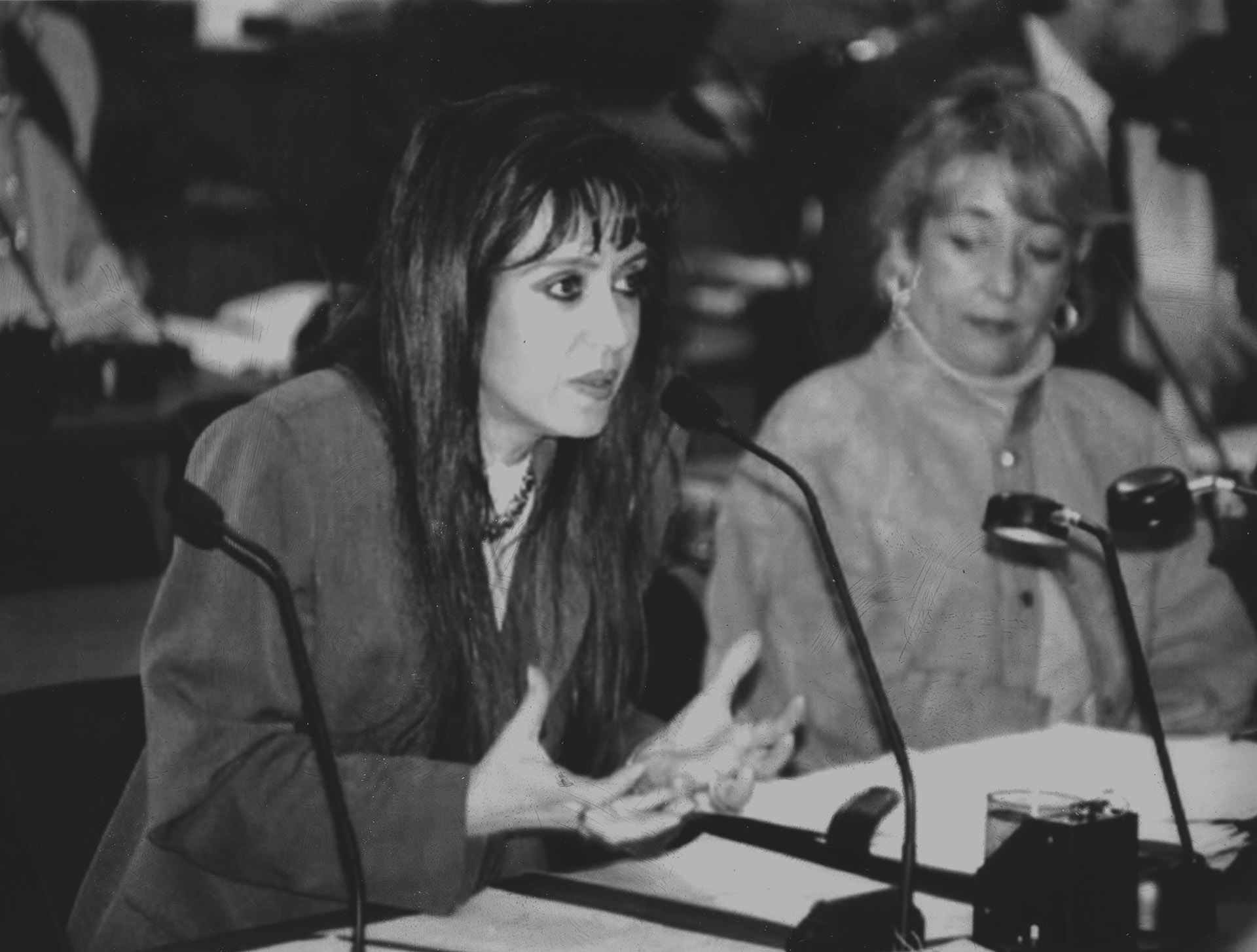 Cristina Kirchner, entonces diputada por Santa Cruz, expone en la Asamblea Constituyente de 1994, que fijó plazo hasta 1996 para sancionar una nueva ley de Coparticipación Federal, en reemplazo del "Régimen Transitorio" sancionado en 1988