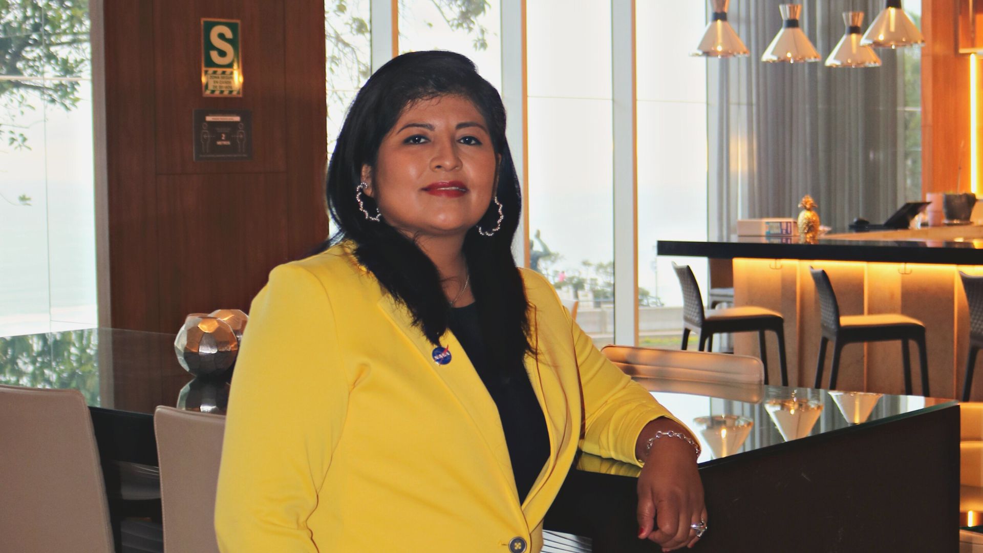 Aracely Quispe Neira busca compartir el empoderamiento femenino. Foto: Infobae | Locación AC Hotel by Marriot Lima Miraflores.