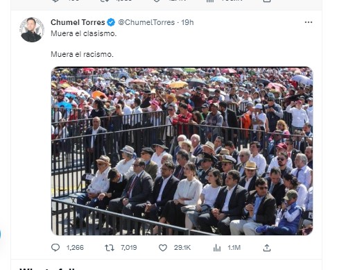 Chumel Torres replicó la imagen que circuló en redes sociales. (Twitter)
