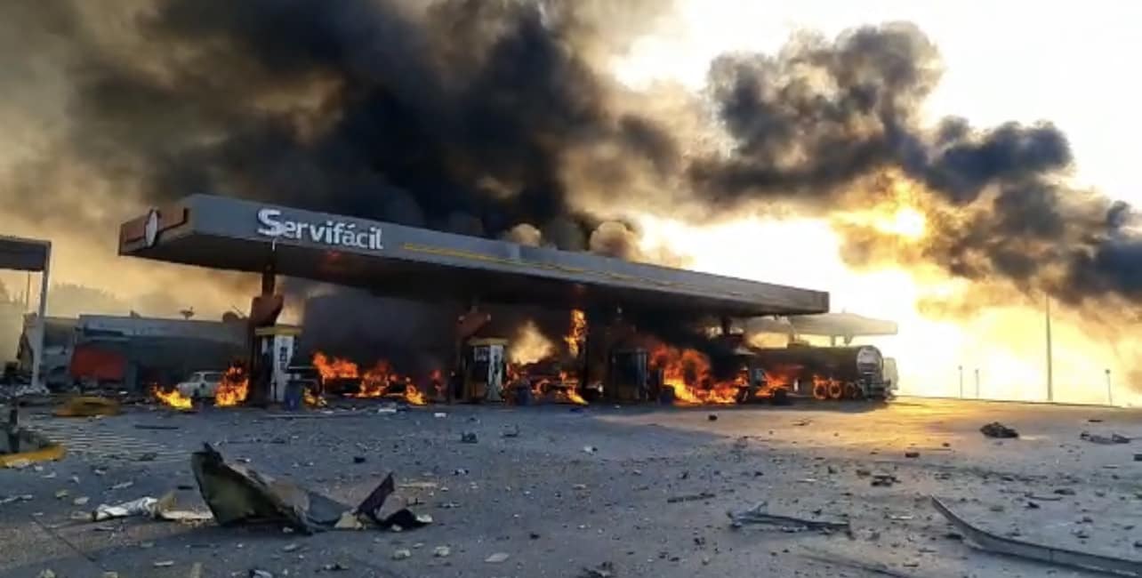 Explosión en gasolinería de Tula de Allende, Hidalgo, habría sido ocasionada por un error humano (Gobierno Municipal Tula de Allende)