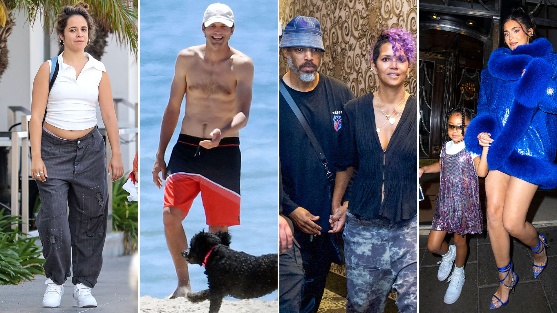 Del paseo de Camila Cabello al día de playa de Ashton Kutcher: celebrities en un click