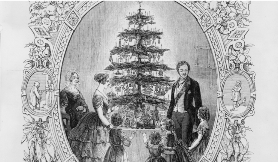 La tradición del árbol de Navidad fue traído a México durante el II Imperio (Foto: WikiMéxico/Grabado de J.L. Williams)